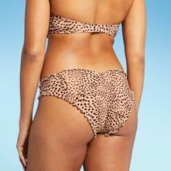 Women's Ruffle Cheeky Bikini Bottom - Shade & Shore™ Light Blue -Swimsuits Popular Store unnamed file 820