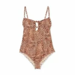 Women's Tunnel Keyhole Tall/Long Torso One Piece Swimsuit - Shade & Shore™ Animal Print -Swimsuits Popular Store unnamed file 8207