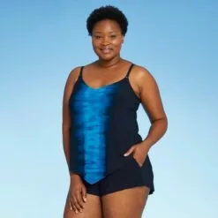 Women's V-Front Romper with Pockets - Aqua Green® Navy -Swimsuits Popular Store unnamed file 8210