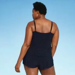 Women's V-Front Romper with Pockets - Aqua Green® Navy -Swimsuits Popular Store unnamed file 8211