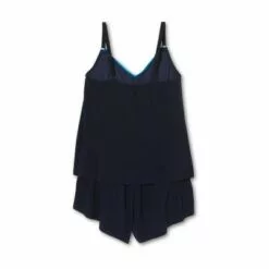Women's V-Front Romper with Pockets - Aqua Green® Navy -Swimsuits Popular Store unnamed file 8213