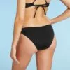 Women's Lace-Up Cheeky Bikini Bottom - Shade & Shore™ Black -Swimsuits Popular Store unnamed file 823