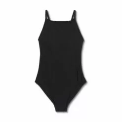 Women's Long Torso High Neck High Coverage One Piece Swimsuit - Kona Sol™ Black -Swimsuits Popular Store unnamed file 8267