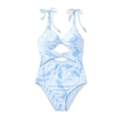 Women's Double Twist One Piece Swimsuit - Sea Angel Blue 6 Women's Double Twist One Piece Swimsuit - Sea Angel Blue - Image 4