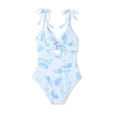 Women's Double Twist One Piece Swimsuit - Sea Angel Blue 7 Women's Double Twist One Piece Swimsuit - Sea Angel Blue - Image 5