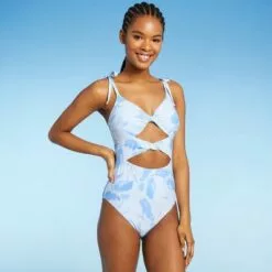 Women's Double Twist One Piece Swimsuit - Sea Angel Blue 21 Women's Double Twist One Piece Swimsuit - Sea Angel Blue -Swimsuits Popular Store unnamed file 8302