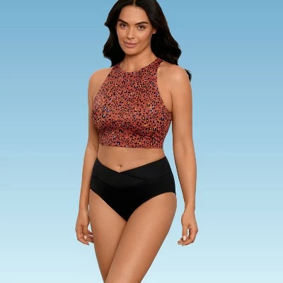 Women's Slimming Control V Bikini Bottom - Beach Betty by Miracle Brands Black 9 Women's Slimming Control V Bikini Bottom - Beach Betty by Miracle Brands Black - Image 7