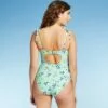 Women's Tie-Front One Piece Swimsuit - Sea Angel Green 2 Women's Tie-Front One Piece Swimsuit - Sea Angel Green -Swimsuits Popular Store unnamed file 8405