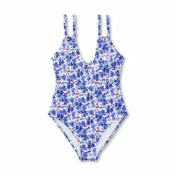 Women's Double Strap One Piece Swimsuit - Sea Angel Blue 15 Women's Double Strap One Piece Swimsuit - Sea Angel Blue -Swimsuits Popular Store unnamed file 8418