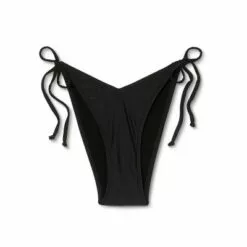 Juniors' High Leg V-String Bikini Bottom - Xhilaration™ Black -Swimsuits Popular Store unnamed file 843