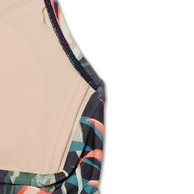 Women's Post Mastectomy Square Neck High Coverage One Piece Swimsuit - Kona Sol™ Multi 4 Women's Post Mastectomy Square Neck High Coverage One Piece Swimsuit - Kona Sol™ Multi - Image 2