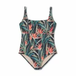 Women's Post Mastectomy Square Neck High Coverage One Piece Swimsuit - Kona Sol™ Multi 20 Women's Post Mastectomy Square Neck High Coverage One Piece Swimsuit - Kona Sol™ Multi -Swimsuits Popular Store unnamed file 8437
