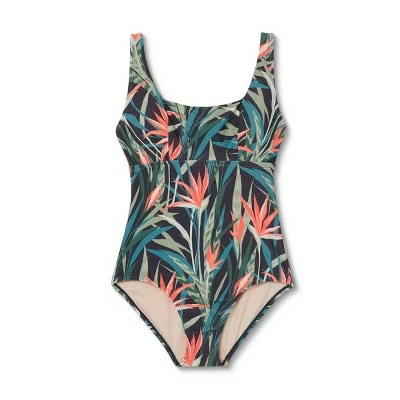 Women's Post Mastectomy Square Neck High Coverage One Piece Swimsuit - Kona Sol™ Multi 9 Women's Post Mastectomy Square Neck High Coverage One Piece Swimsuit - Kona Sol™ Multi - Image 7