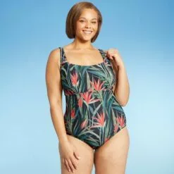 Women's Post Mastectomy Square Neck High Coverage One Piece Swimsuit - Kona Sol™ Multi 30 Women's Post Mastectomy Square Neck High Coverage One Piece Swimsuit - Kona Sol™ Multi -Swimsuits Popular Store unnamed file 8447
