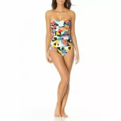 Anne Cole - Twist Front Shirred One Piece Swimsuit
