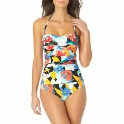 Anne Cole - Twist Front Shirred One Piece Swimsuit -Swimsuits Popular Store unnamed file 8585