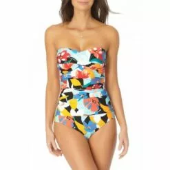 Anne Cole - Twist Front Shirred One Piece Swimsuit -Swimsuits Popular Store unnamed file 8591