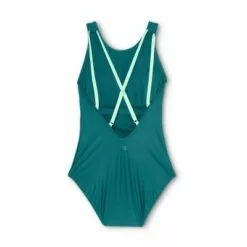 Women's Cross Back One Piece Swimsuit - All in Motion™ Teal -Swimsuits Popular Store unnamed file 8597