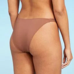 Women's Tunnel Front High Leg Extra Cheeky Bikini Bottom - Shade & Shore™ Hazelnut Brown -Swimsuits Popular Store unnamed file 860
