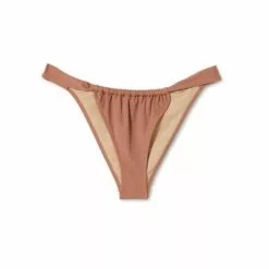 Women's Tunnel Front High Leg Extra Cheeky Bikini Bottom - Shade & Shore™ Hazelnut Brown -Swimsuits Popular Store unnamed file 861
