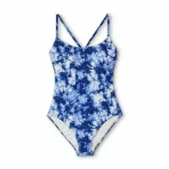 Women's Racerback One Piece Swimsuit - All in Motion™ Blue -Swimsuits Popular Store unnamed file 8628