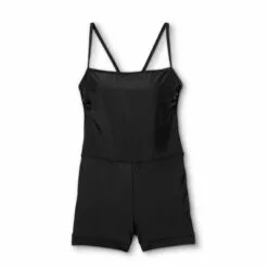 Women's Square Neck Unitard One Piece Swimsuit - All in Motion™ Black -Swimsuits Popular Store unnamed file 8633