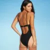 Juniors' Shirred Underwire One Piece Swimsuit - Xhilaration™ Black -Swimsuits Popular Store unnamed file 8655