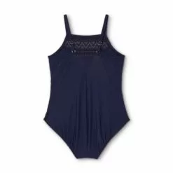 Women's Plus Size Crochet High Neck One Piece Swimsuit - Aqua Green® Navy 13 Women's Plus Size Crochet High Neck One Piece Swimsuit - Aqua Green® Navy -Swimsuits Popular Store unnamed file 8696