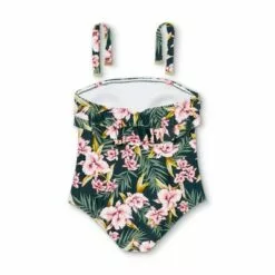 Women's Bandeau Flounce High Coverage One Piece Swimsuit - Kona Sol™ Multi -Swimsuits Popular Store unnamed file 8707