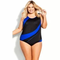 AVENUE | Spliced Racer Back 1 Piece - cobalt -Swimsuits Popular Store unnamed file 8825