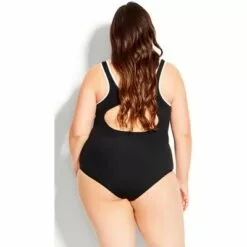 AVENUE | Spliced Racer Back 1 Piece - white