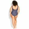 AVENUE | Twist Print 1 Piece - navy stripe -Swimsuits Popular Store unnamed file 8897
