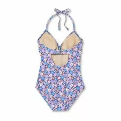 Wrap Front Halter One Piece Maternity Swimsuit - Isabel Maternity by Ingrid & Isabel⢠Floral