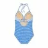 Wrap Front Halter One Piece Maternity Swimsuit - Isabel Maternity by Ingrid & Isabel™ Striped -Swimsuits Popular Store unnamed file 9019
