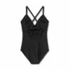 Flounce V-Neck One Piece Maternity Swimsuit - Isabel Maternity by Ingrid & Isabel™ Black -Swimsuits Popular Store unnamed file 9069