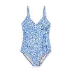 Tie-Front One Piece Maternity Swimsuit - Isabel Maternity by Ingrid & Isabel™ Animal Print -Swimsuits Popular Store unnamed file 9081