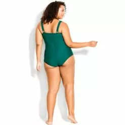 AVENUE | Twist Bust 1 Piece - emerald