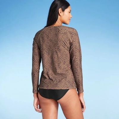 Women's Long Sleeve Zip Neck Rash Guard - Kona Sol™ Black 3 Women's Long Sleeve Zip Neck Rash Guard - Kona Sol™ Black