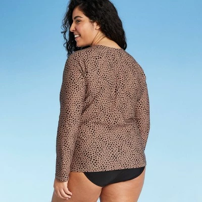 Women's Long Sleeve Zip Neck Rash Guard - Kona Sol™ Black 5 Women's Long Sleeve Zip Neck Rash Guard - Kona Sol™ Black - Image 3