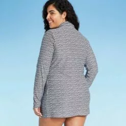 Women's Long Length Tunic Rash Guard - Kona Sol™ Black -Swimsuits Popular Store unnamed file 9162