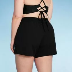 Women's Plus Size Board Swim Shorts - Kona Sol™ Black