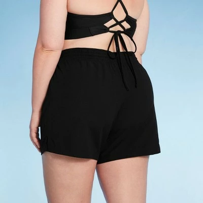 Women's Plus Size Board Swim Shorts - Kona Sol™ Black 3 Women's Plus Size Board Swim Shorts - Kona Sol™ Black