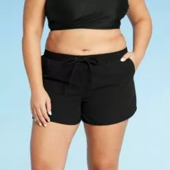 Women's Supplex Swim Shorts - Kona Sol™ Black -Swimsuits Popular Store unnamed file 9250