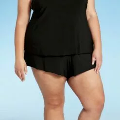 Women's Sport Swim Shorts - Aqua Green® Black -Swimsuits Popular Store unnamed file 9291