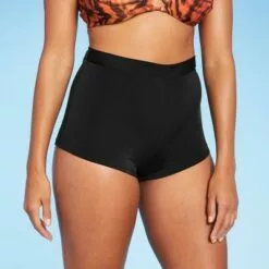 Women's Retro Short Bikini Bottom - Shade & Shore™ Black -Swimsuits Popular Store unnamed file 9295