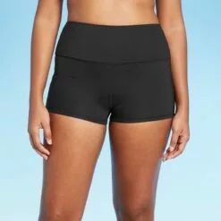 Women's High Waist High Coverage Swim Shorts - Kona Sol™ Gray -Swimsuits Popular Store unnamed file 9310