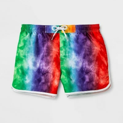 Trinity Collective Pride Gender Inclusive Adult Tie-Dye Rainbow Swim Trunks 7 Trinity Collective Pride Gender Inclusive Adult Tie-Dye Rainbow Swim Trunks - Image 5