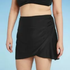 Women's Wrap Swim Skirt - Kona Sol™ Black -Swimsuits Popular Store unnamed file 9358