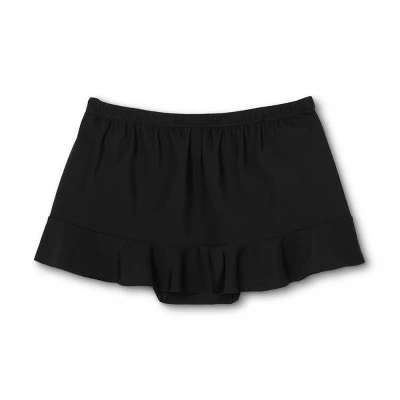 Women's Ruffle Swim Skirt - Aqua Green® Black 8 Women's Ruffle Swim Skirt - Aqua Green® Black - Image 6