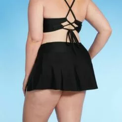 Women's Plus Size Swim Skirtini - Kona Sol™ Black